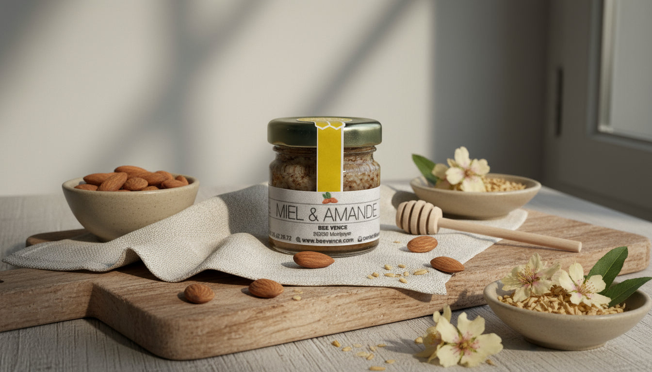Miel de Lavande et Amandes : Le Duo Ensoleillé