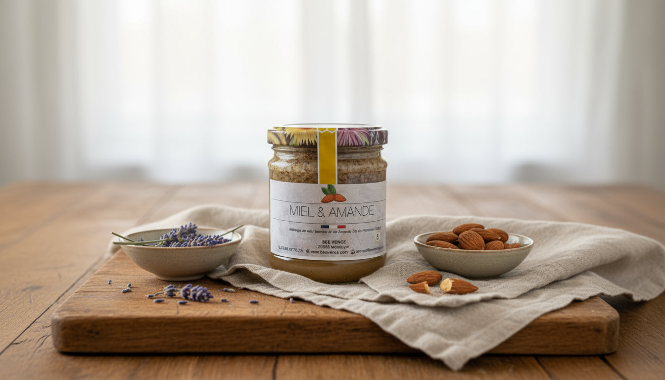 Miel de Lavande et Amandes : Le Duo Ensoleillé