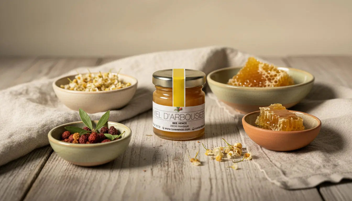 Miel d'Arbousier : Un Nectar Rare aux Saveurs Singulières BEE VENCE