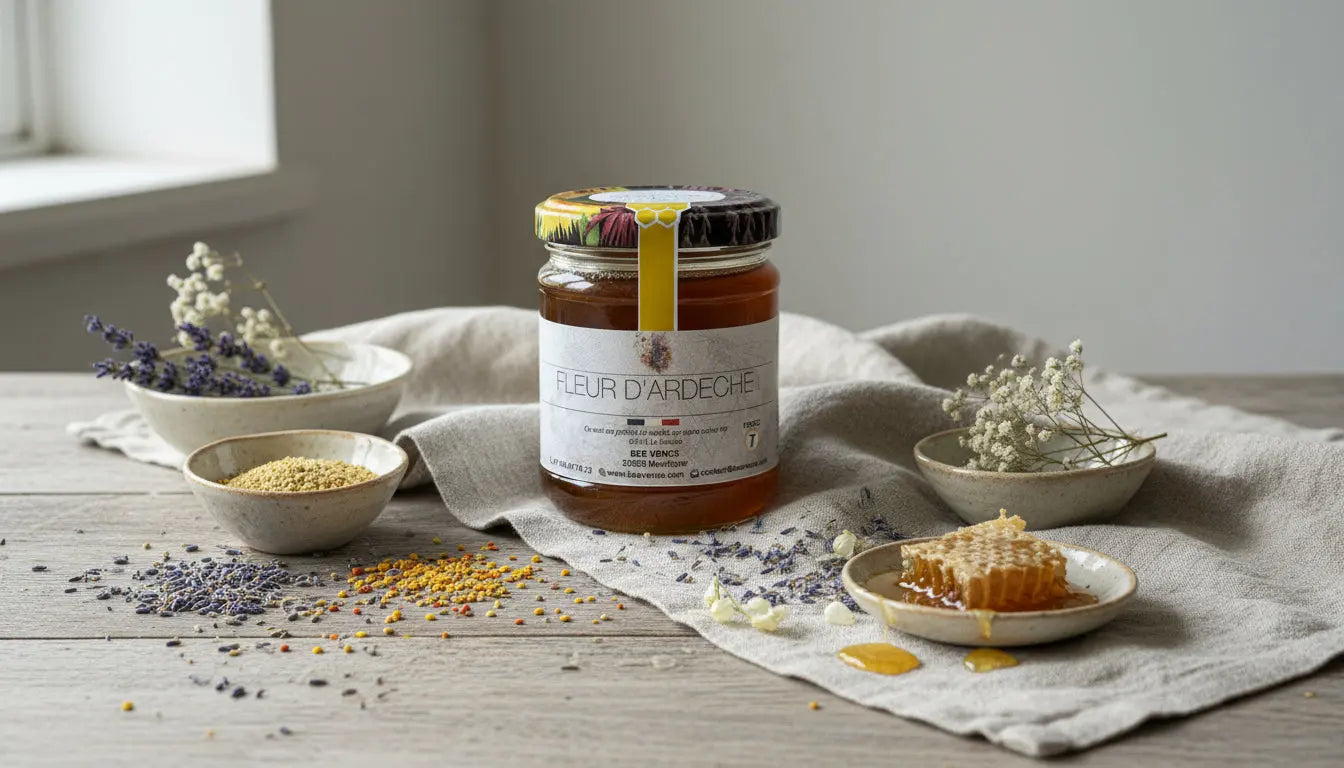 Miel Fleur Sauvage d’Ardèche : Un Trésor de Nature Authentique BEE VENCE