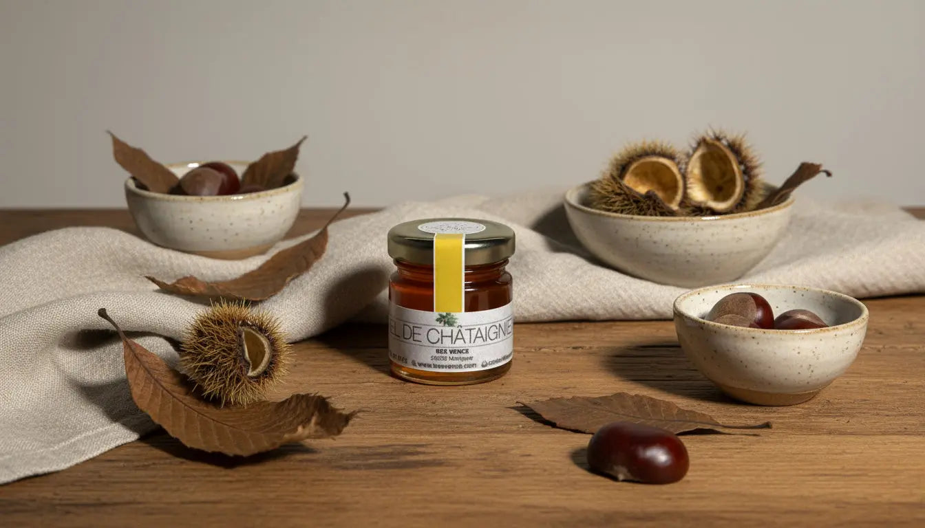 Miel de Châtaignier : Un Nectar Corsé aux Saveurs de Forêt BEE VENCE