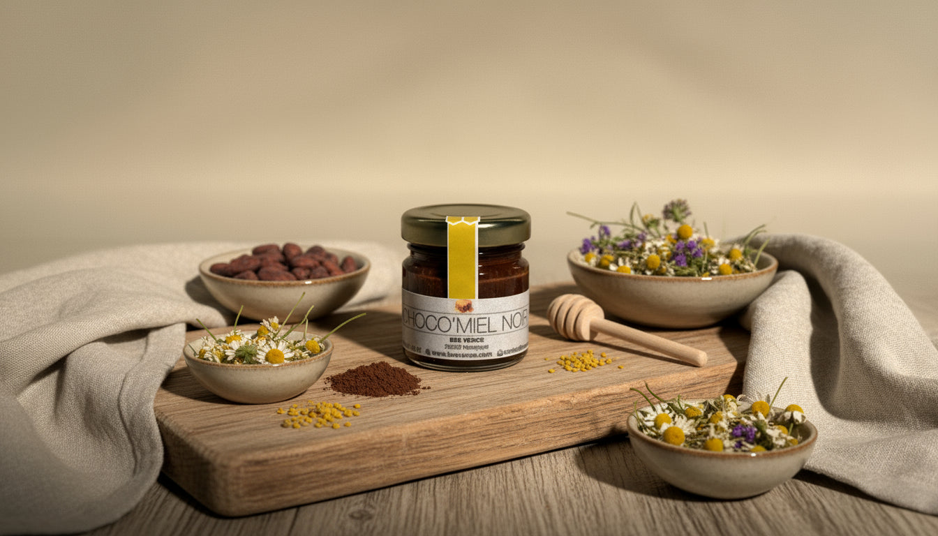 Pâte à Tartiner Choco'Mel NOIR : Un Délice Automnal aux Saveurs Authentiques