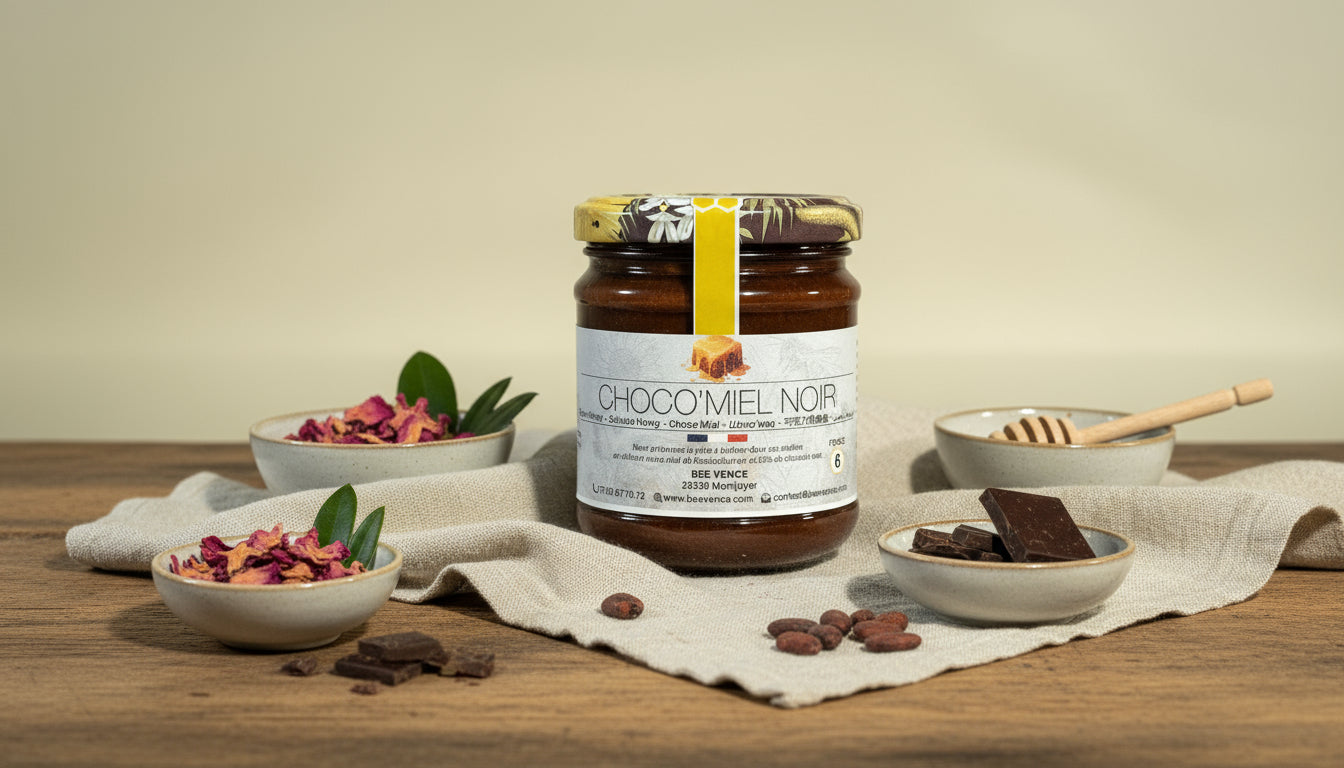 Pâte à Tartiner Choco'Mel NOIR : Un Délice Automnal aux Saveurs Authentiques