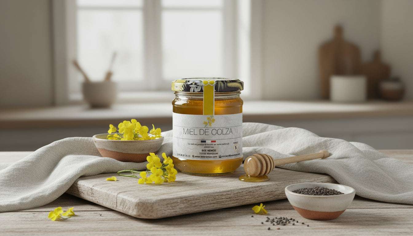 Miel de Colza : Un Nectar Doux et Lumineux aux Saveurs Printanières
