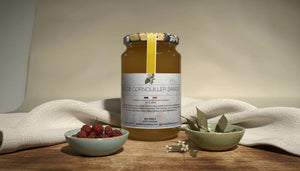 Miel de Cornouiller Sanguin : Un Nectar Délicat et Rare BEE VENCE