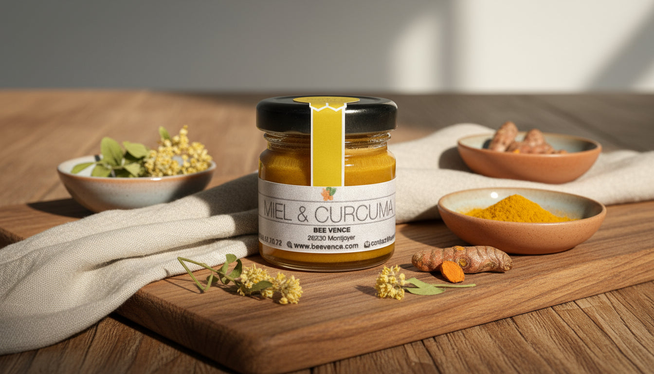 Miel de Lavande au Curcuma : Le Rayon de Soleil Bien-Être