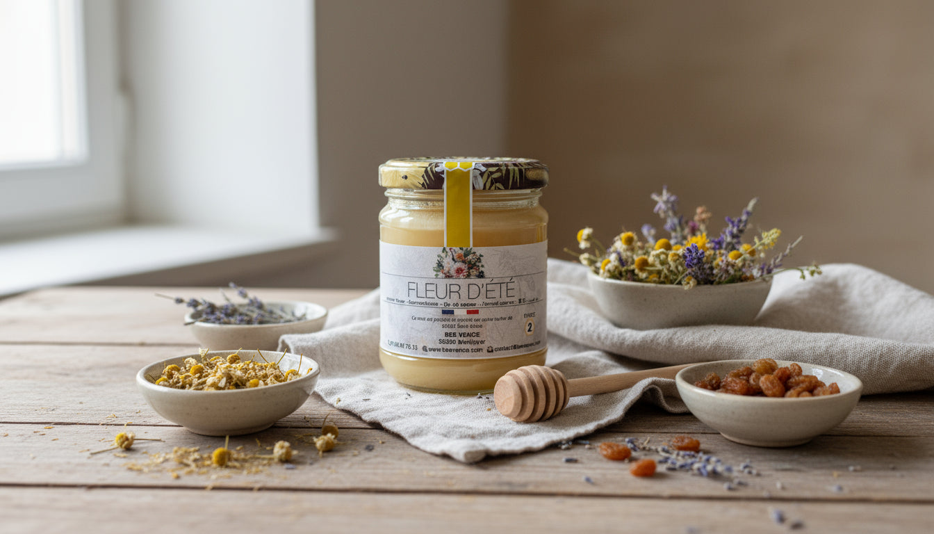 Miel Fleur d’Eté : Un Bouquet de Saveurs Estivales