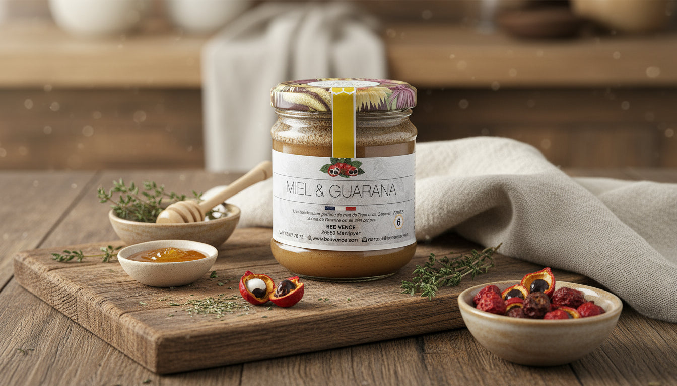 Miel de Lavande et Guarana : L'Éveil Doux