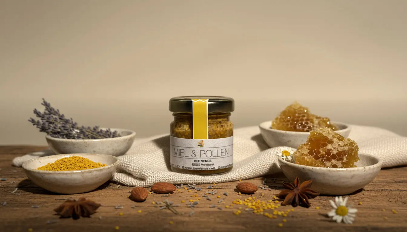 Miel de Lavande et Pollen : Le Concentré de la Ruche BEE VENCE