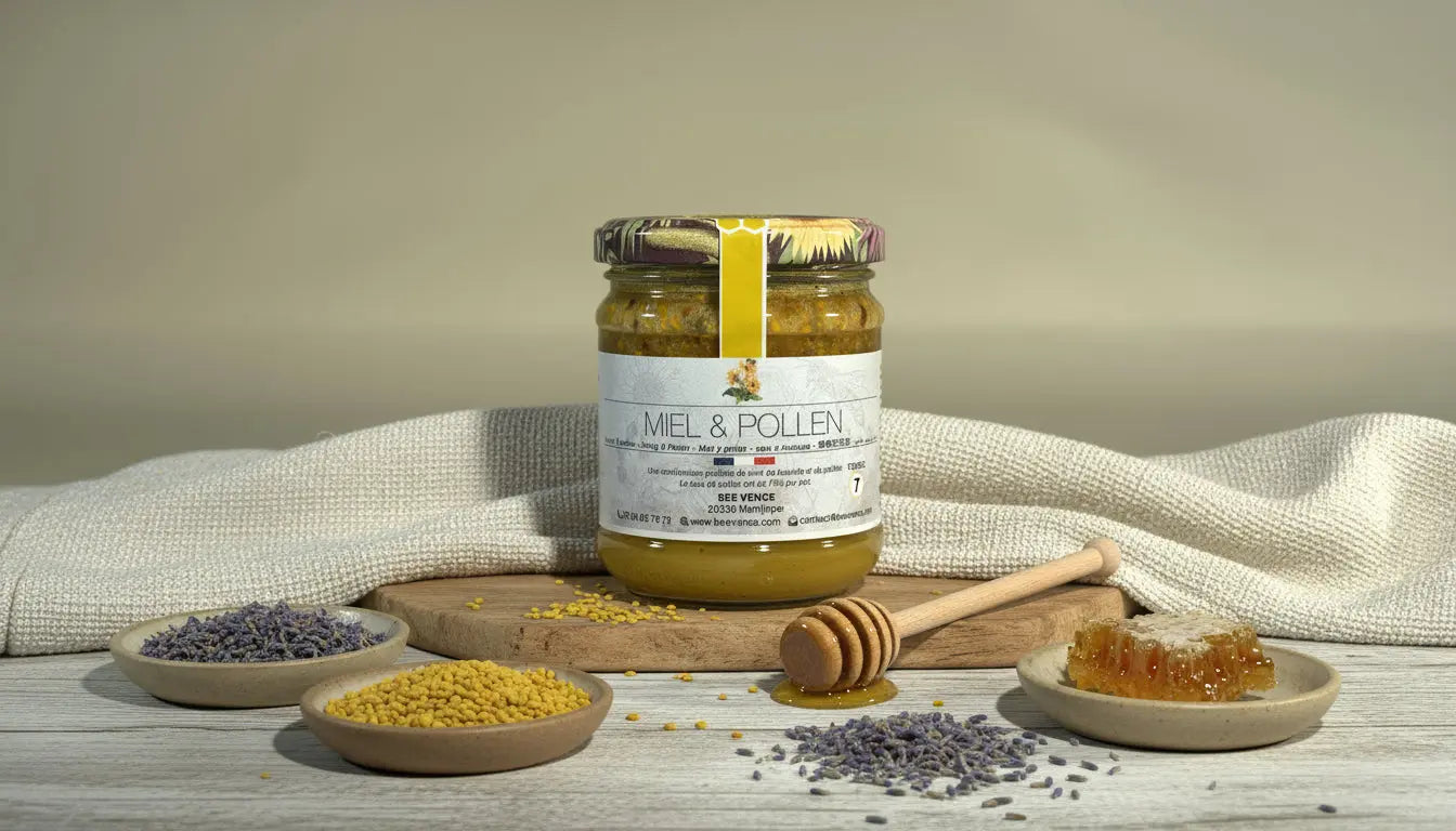 Miel de Lavande et Pollen : Le Concentré de la Ruche BEE VENCE