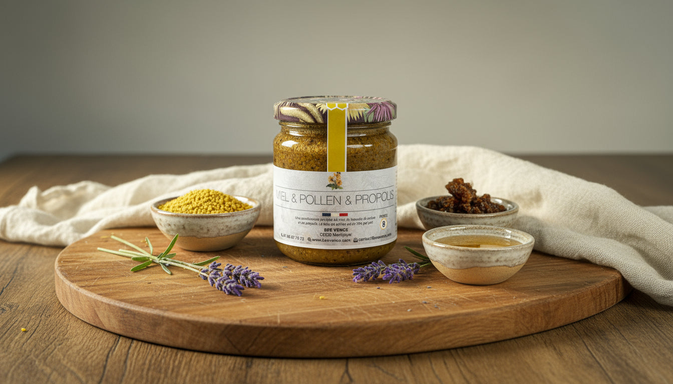 Miel de Lavande, Propolis et Pollen : Le Trio Immuno-Vitalité