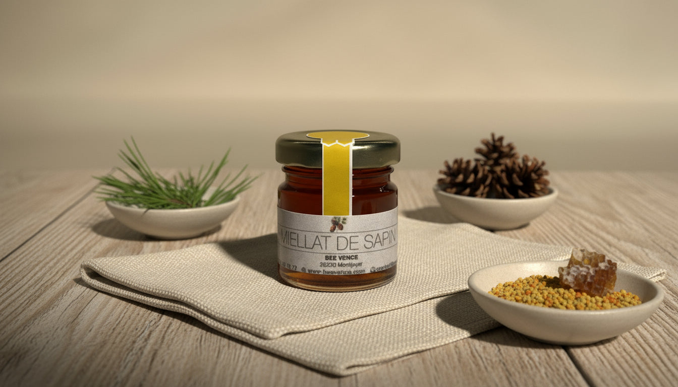 Miellat de Sapin : Un Nectar de Montagne aux Arômes Balsamiques
