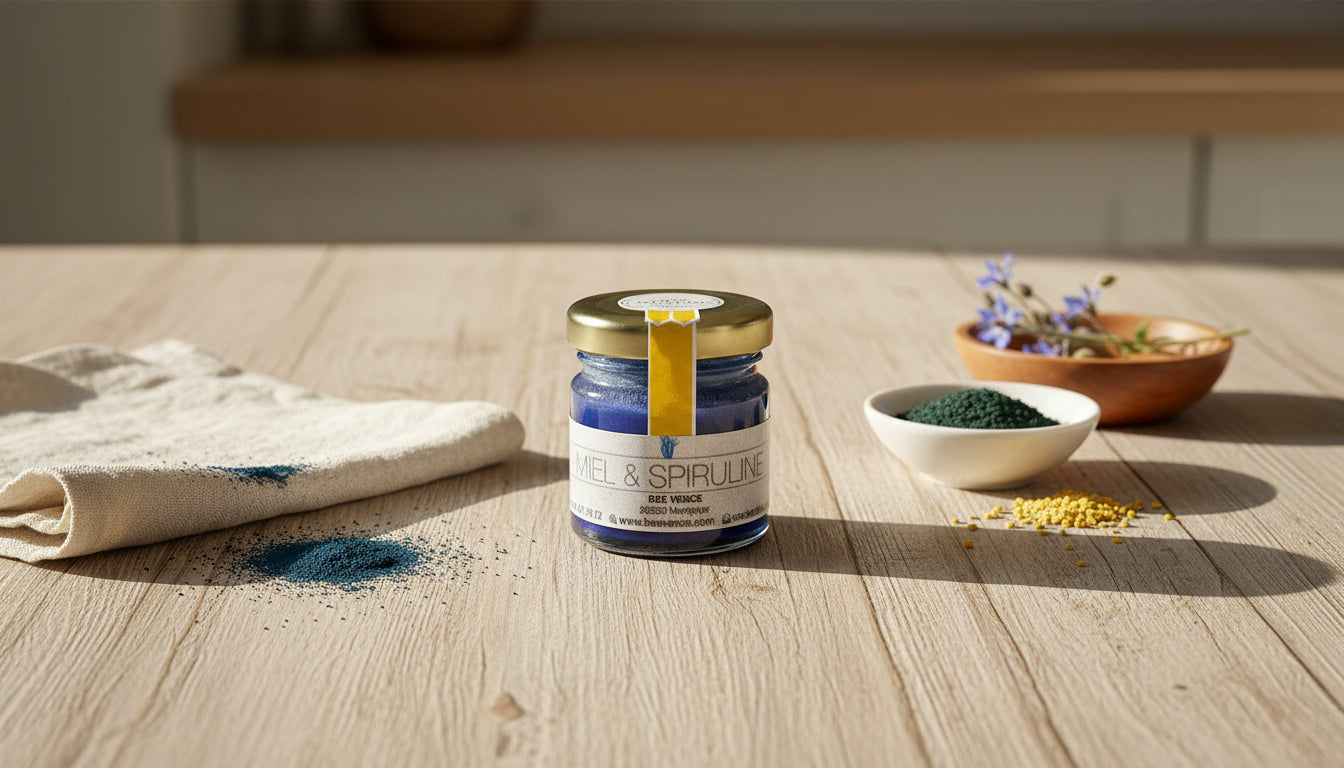 Le Miel de Lavande à la Spiruline Bleue : Douceur et Éclat