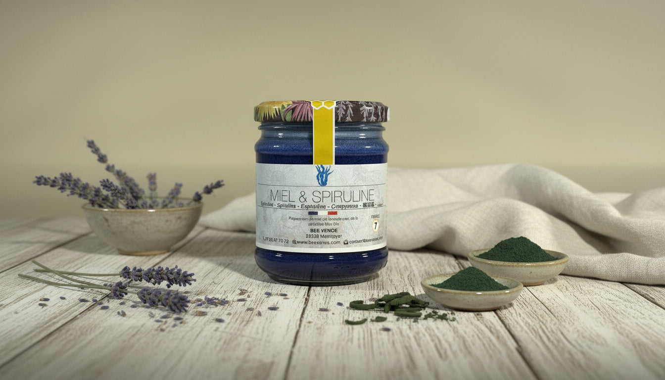 Le Miel de Lavande à la Spiruline Bleue : Douceur et Éclat