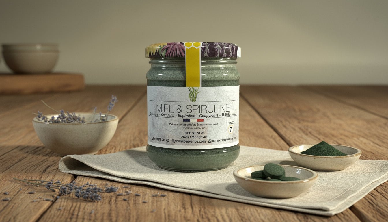 Miel de Lavande & Spiruline Verte : L'Alliance parfaite
