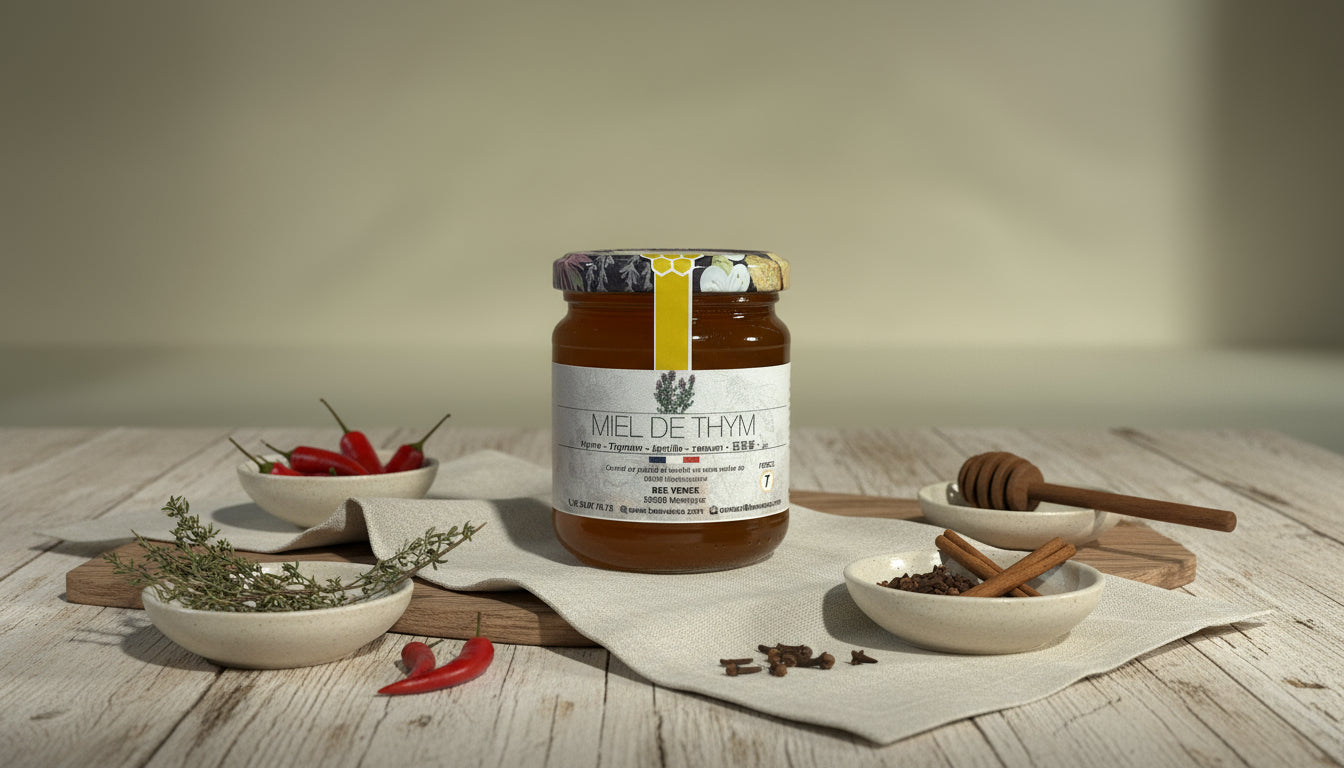 Miel de Thym : Un Nectar Méditerranéen aux Arômes Puissants