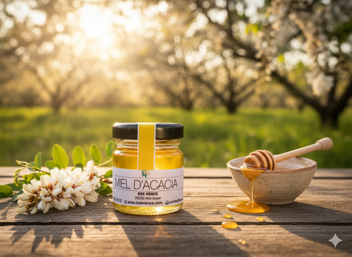 Miel d’Acacia : Un Nectar Délicat et Lumineux aux Douces Saveurs Florales