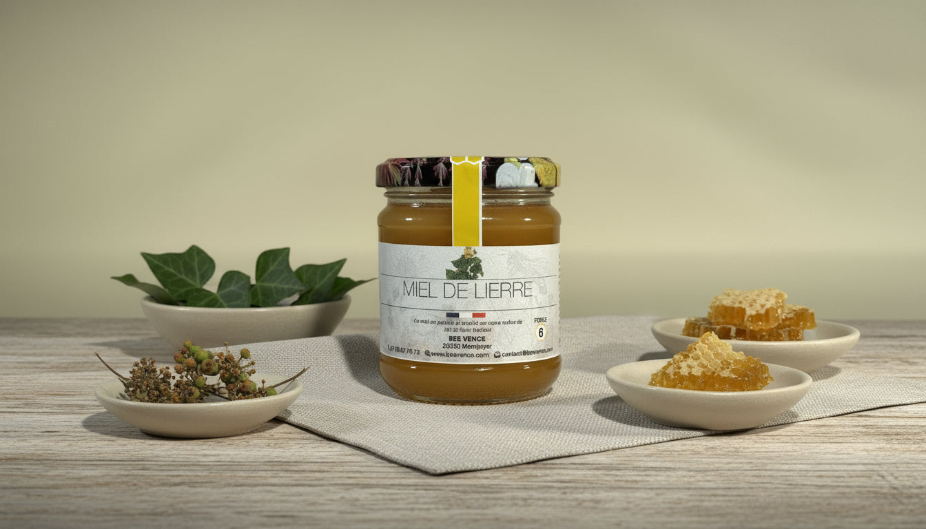 Miel de Lierre : Un Nectar Automnal aux Saveurs Boisées et Maltées